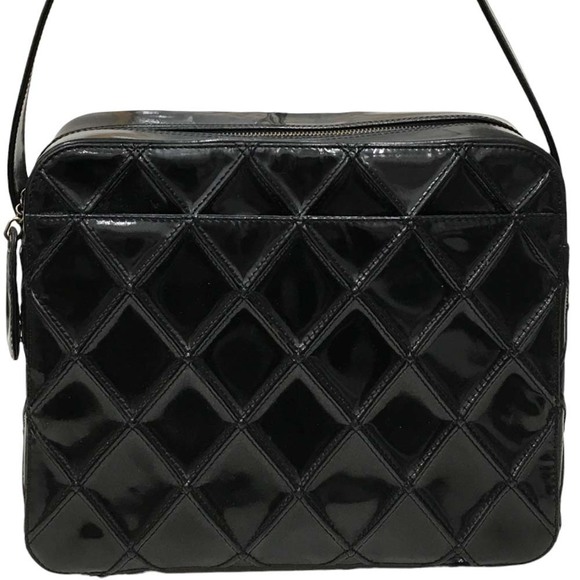 Chanel Shoulder Enamel One Black Bag - Picture 1 of 15